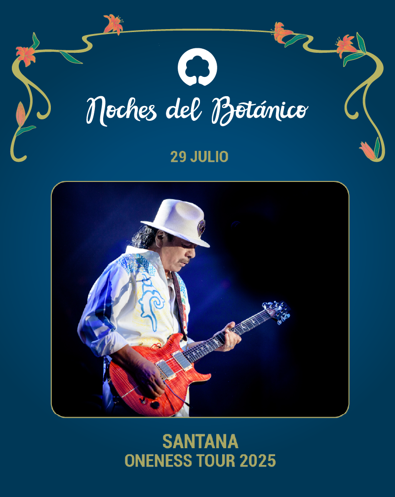 santana noches del botanico 2025. comprar entradas