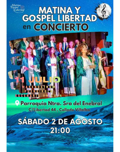 Matina y Gospel Libertad en Concierto Matina y Gospel Libertad en Concierto