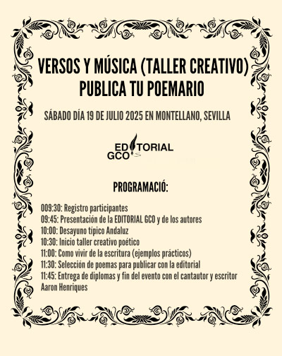 Versos y Música - Taller Creativo Poético Versos y Musica Taller Creativo Poetico