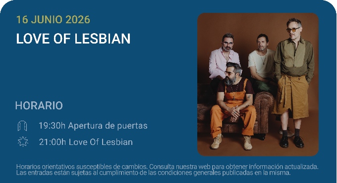 Love of Lesbian - Noches del Botánico 2026