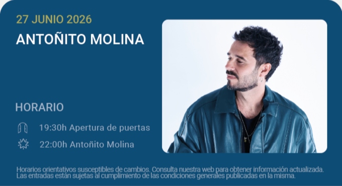 Antonito Molina Noches del Botanico 2026