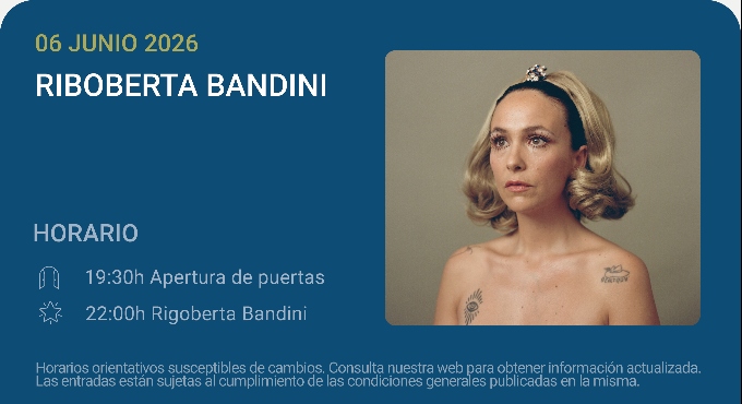 Rigoberta Bandini - Noches del Botánico 2026 Rigoberta Bandini Noches del Botanico 2026 1