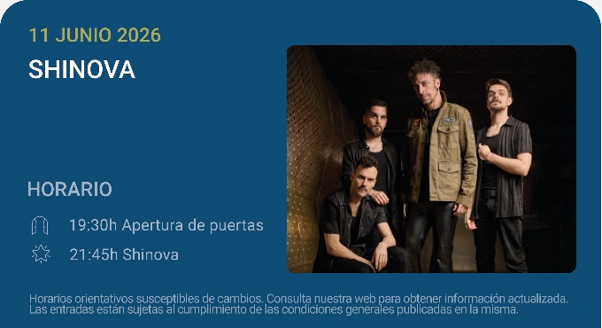 Shinova – Noches del Botánico 2026