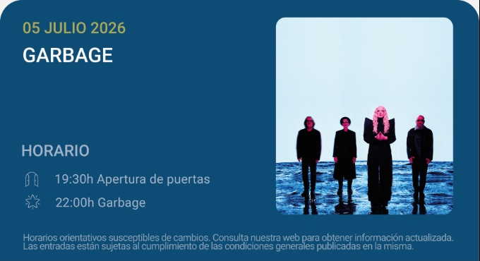 Garbage – Noches del Botánico 2026