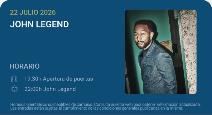 John Legend – Noches del Botánico 2026