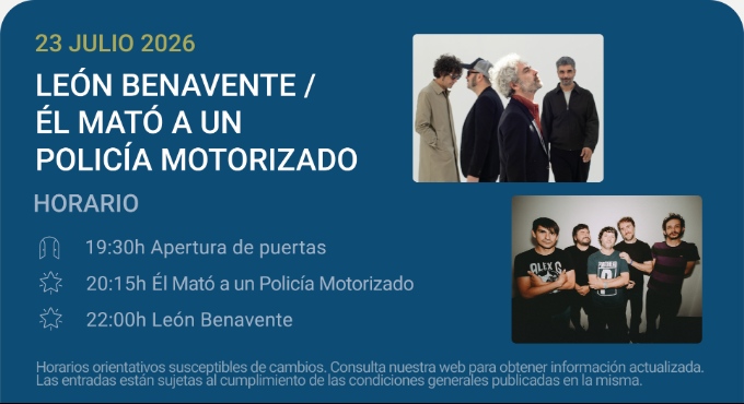 León Benavente / El Mató a un Policía Motorizado – Noches del Botánico 2026