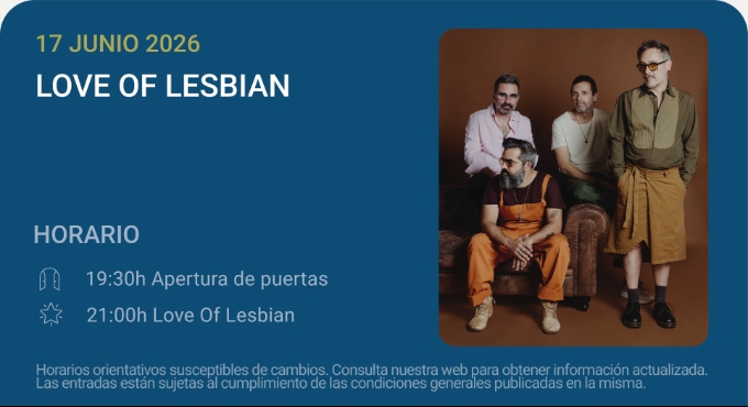 Love of Lesbian – Noches del Botánico 2026