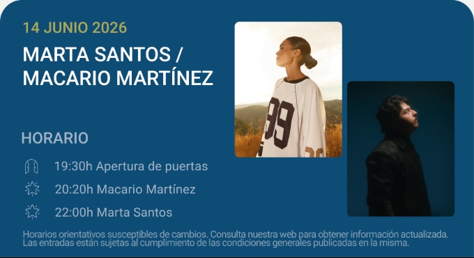 Marta Santos / Macario Martínez – Noches del Botánico 2026