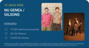 Nu Genea Live Band / Gilsons - Noches del Botánico 2026