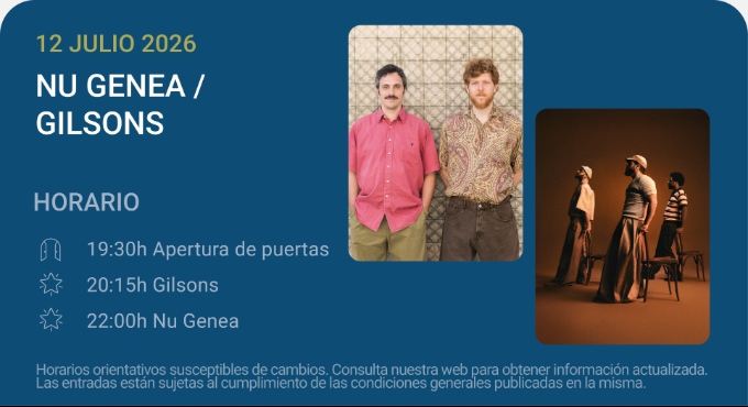 Nu Genea Live Band / Gilsons – Noches del Botánico 2026