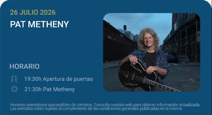 Pat Metheny – Noches del Botánico 2026