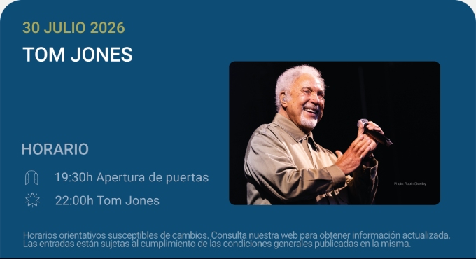 Tom Jones – Noches del Botánico 2026