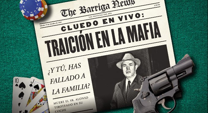 Cluedo en vivo: traición en la mafia Cluedo en vivo traicion en la mafia