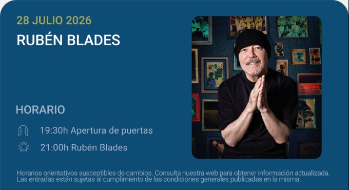Rubén Blades con Roberto Delgado Big Band – Noches del Botánico 2026