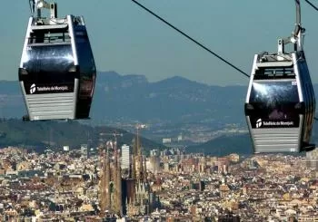 Teleférico de Montjuïc en Barcelona Teleferico de Montjuic en Barcelona 1