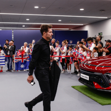 Atletico de Madrid Team Arrival Partido