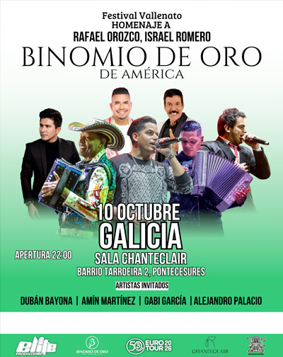 Festival Vallenato – Homenaje a Rafael Orozco, Israel Romero – Binomio de Oro de América
