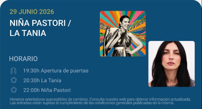 Niña Pastori / La Tania – Noches del Botánico 2026