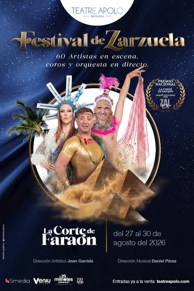 Agenda de eventos en Barcelona - Agosto 2026 La Corte del Faraón - Festival de Zarzuela