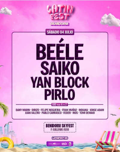Sabado 4 Latin Fest Benidorm 2026