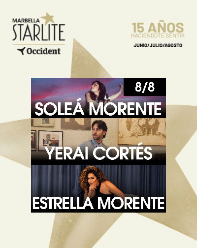 Soleá Morente, Yerai Cortés y Estrella Morente – Starlite Occident 2026