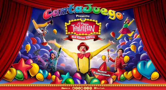 Cantajuego presenta El Payaso Tallarin Su Gran Circo