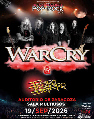 Warcry Pedro Botero octavo certamen Pop Rock